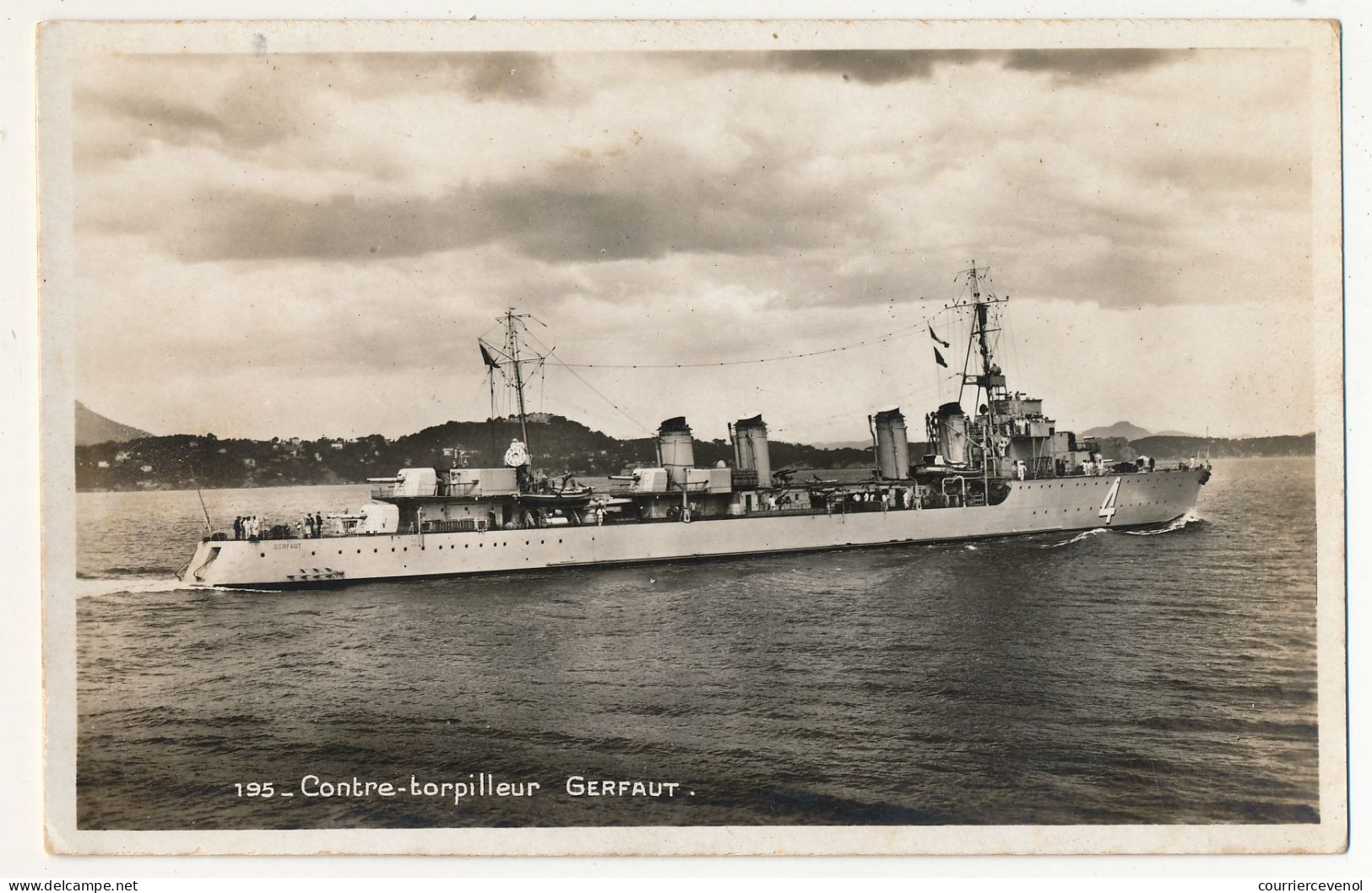 CPSM - Contre-Torpilleur "GERFAUT" - Warships