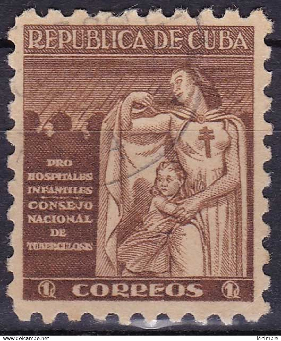 Cuba (Bienfaisance) YT B8 Mi Z8 Année 1943 (Used °) Enfant - Tuberculose - Beneficenza