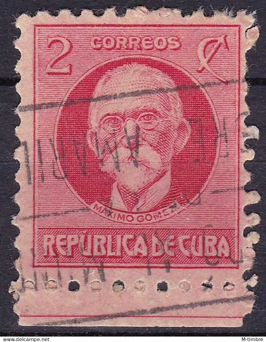 Cuba (Perf.10x10) YT 185b Mi 49C Année 1925-45, 1930 (Used °) Maximo Gomez - Used Stamps