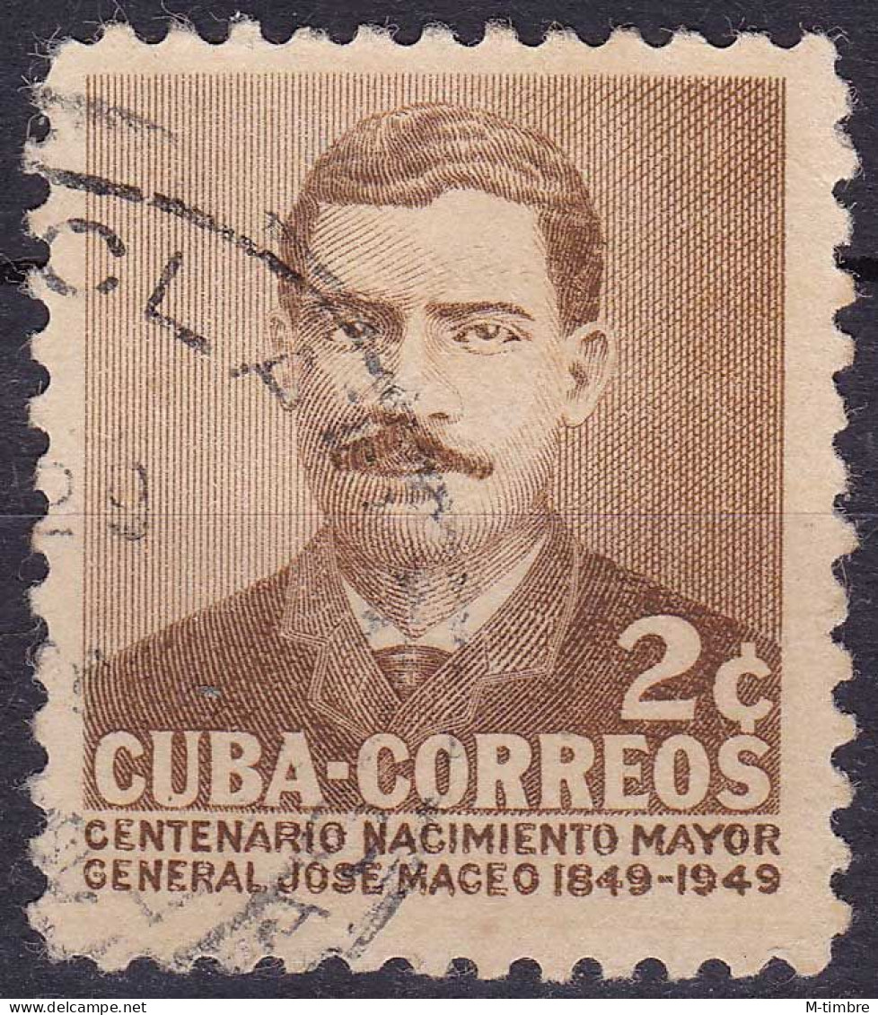 Cuba YT 354 Mi 303 Année 1952 (Used °) Général José Maceo - Usati