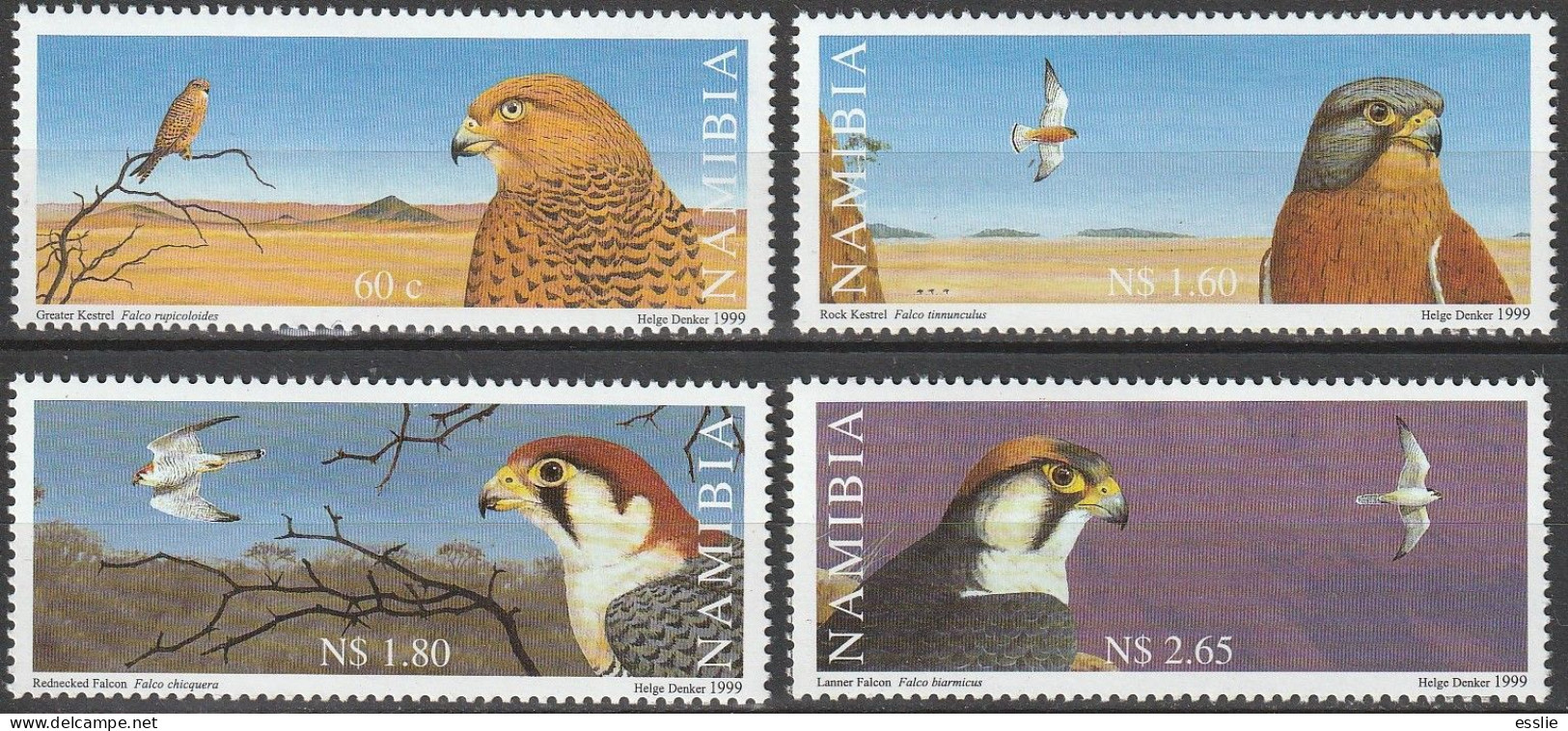 Namibia - 1999 - Birds Of Prey Falcons Falken - Aigles & Rapaces Diurnes