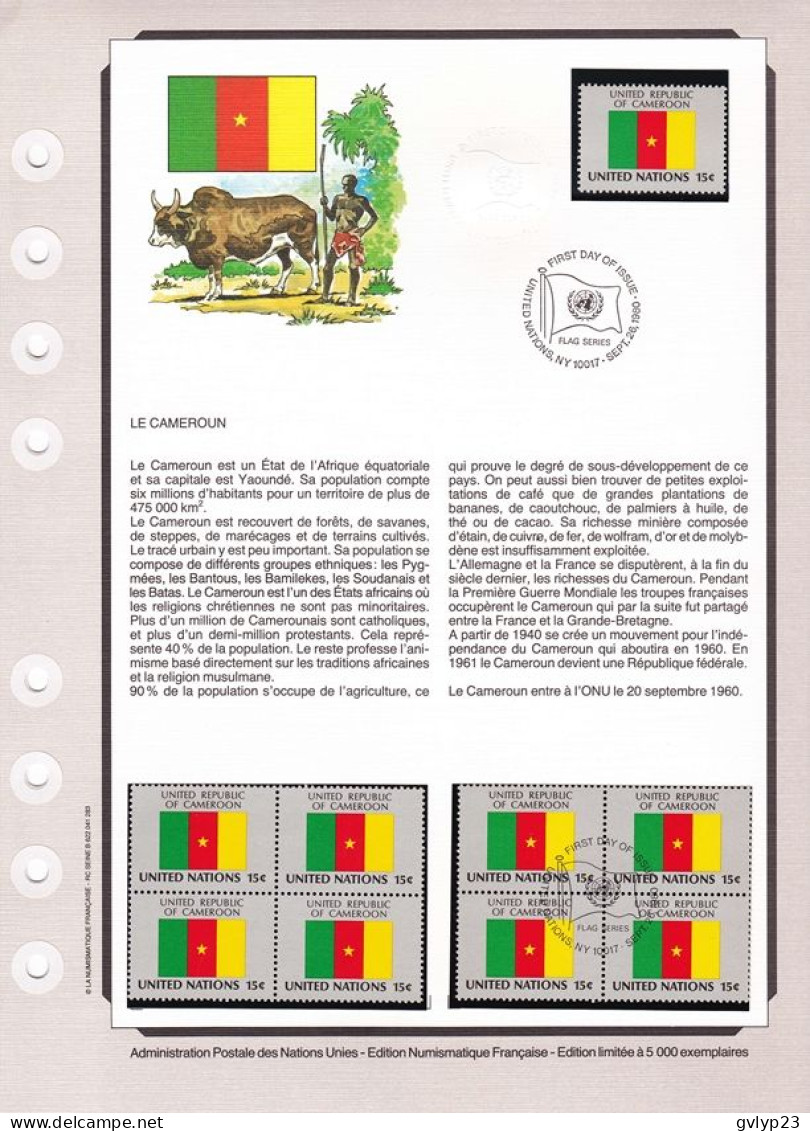 ALBUM  éTAT NEUF DRAPEAUX DES ETATS MEMBRES DE L'ONU  NEW YORK + VIENNE+ GENEVE  1980+1981 - Colecciones & Series