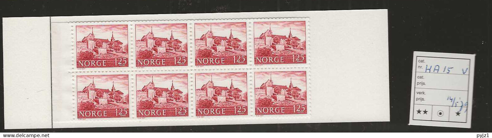 1979 MNH Norway, Booklet Facit HA 15-V - Booklets