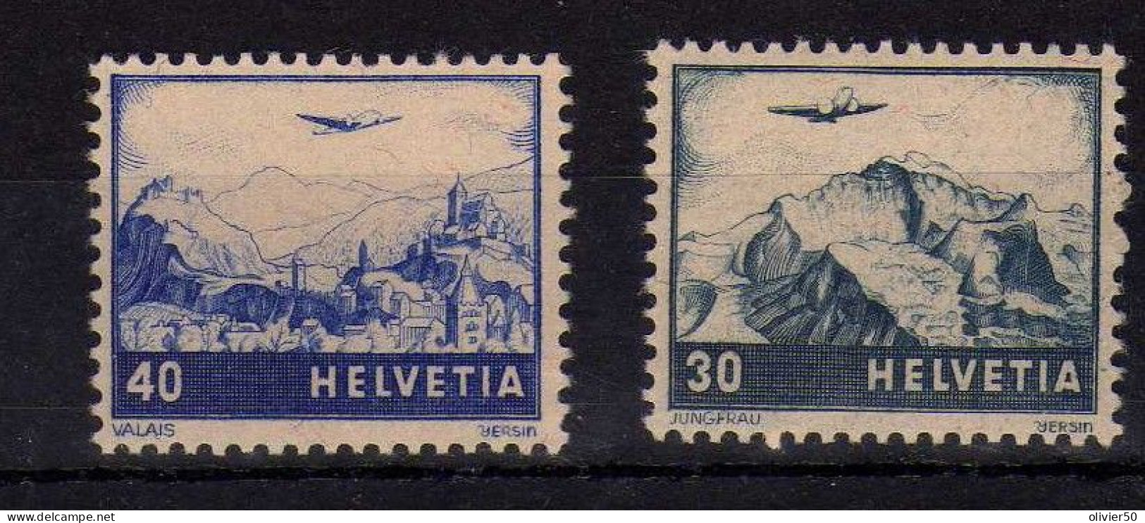 Suisse (1948) - P A  Avions Survolants Des Paysages  - Neufs** - MNH - Nuovi