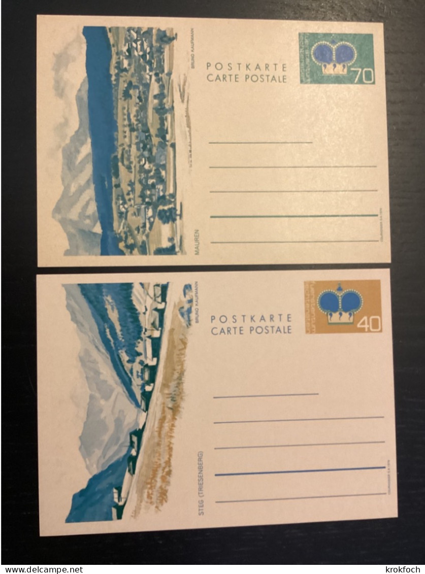 Postkarte 40 & 70 - Couronne Kronen - Ganzsache Entier - Postwaardestukken