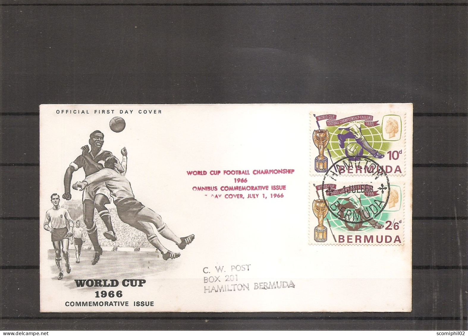 Coupe Du Monde En Angleterre -1966 ( FDC Des Bermudes De 1966 à Voir) - 1966 – England