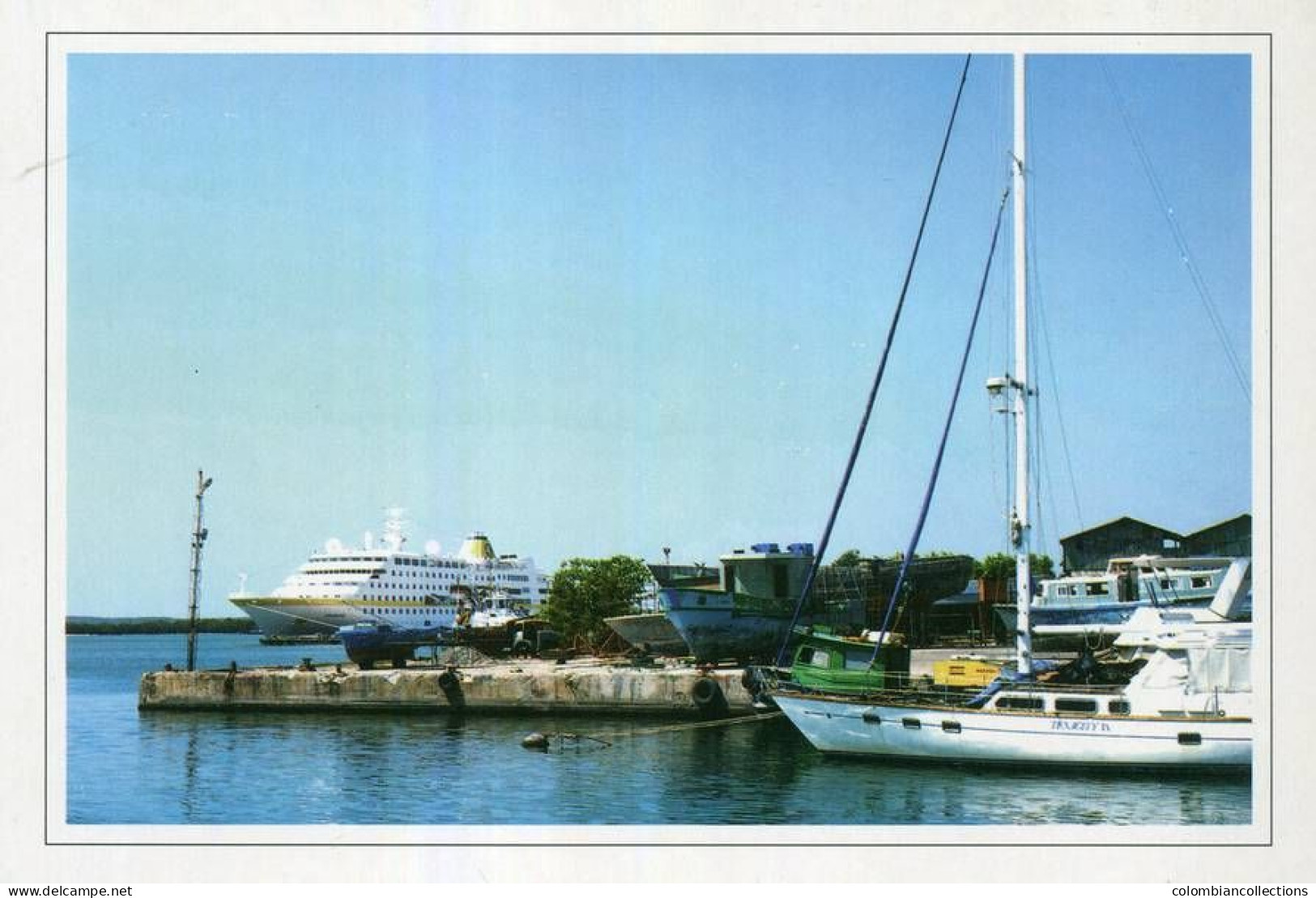 Lote PEP1509, Cuba, Entero Postal, Stationery, Cienfuegos, Bahia, Sailboat, Ship - Maximumkaarten