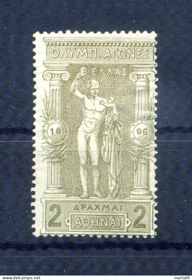 1896 GRECIA N.110 * 2d. Ermete, Olimpiadi, Primi Giochi Olimpici - Nuovi