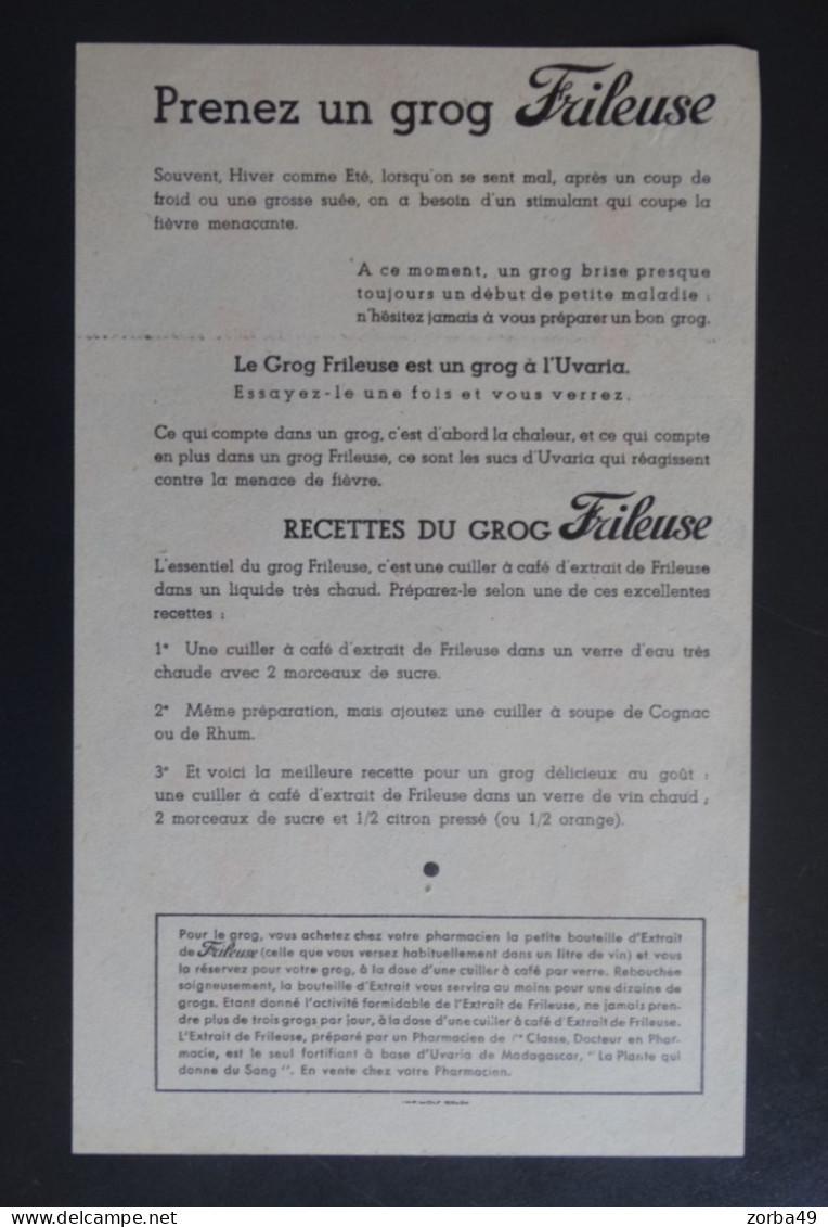 Belle Planche Publicitaire Ancienne Du Grog Frileuse Sur Les Grades De L'armée De L'air - Aviation