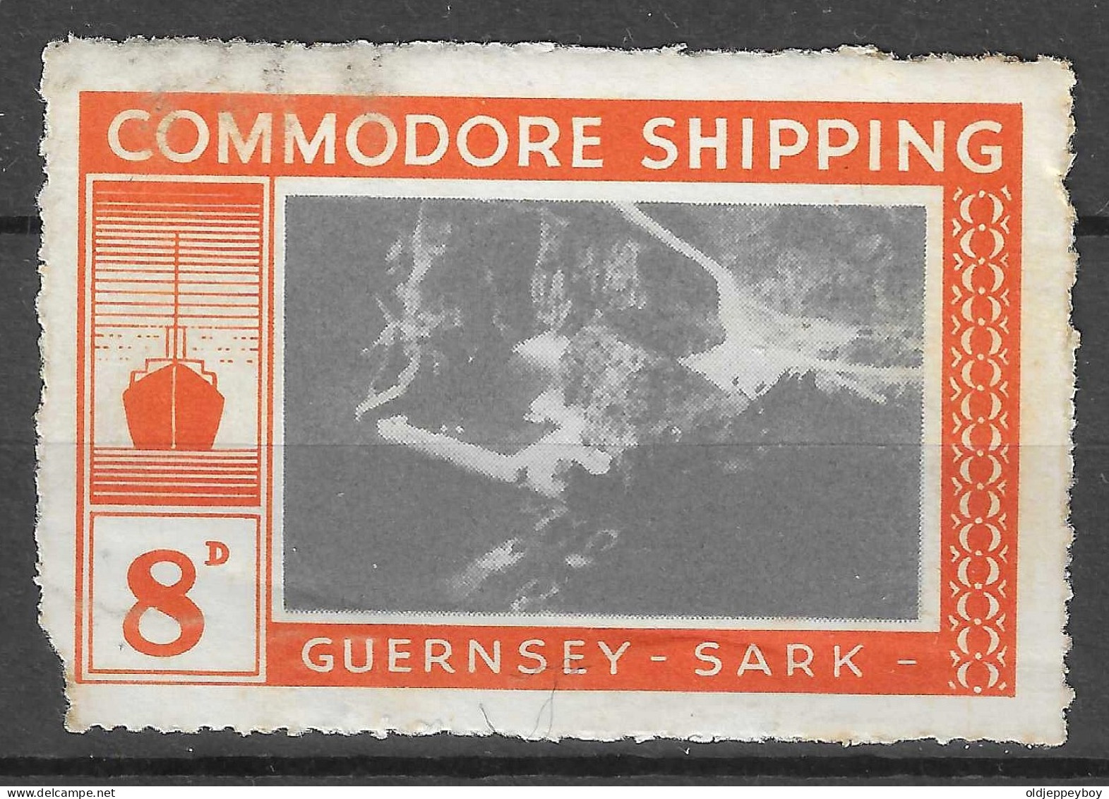 COMMODORE SHIPPING - Chevaux - Guernesey - Sark -  Timbres  VIGNETTE Reklamemarke CINDERELLA Erinnophilie - Erinnofilia