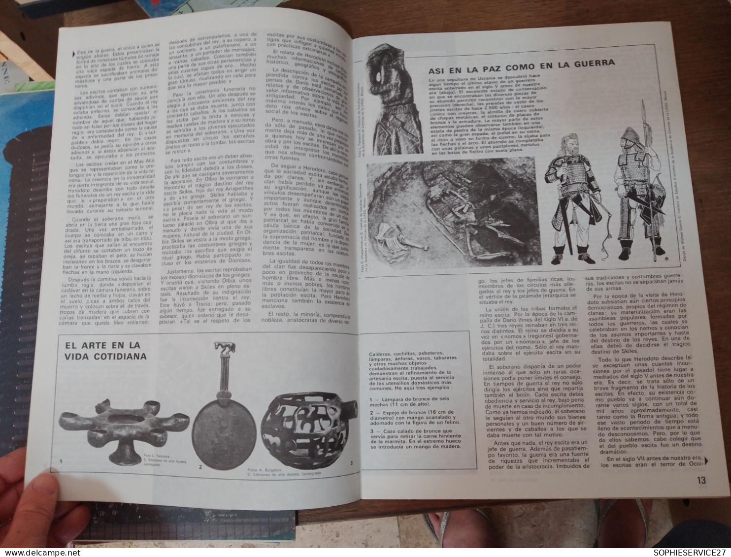 130 //  EL CORREO / UNA VENTANA ABIERTA AL MUNDO / UNESCO 1976 / LOS ESCITAS NOMADAS Y ORFEBRES DE LAS ESTEPAS - Kultur