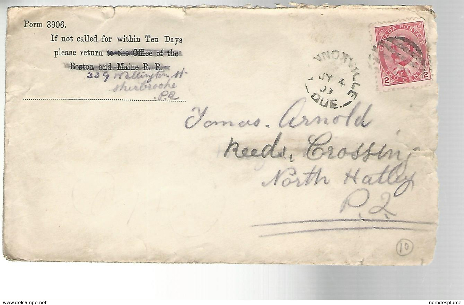 52061 ) Cover Canada  Postmark Duplex - 1903-1954 Rois