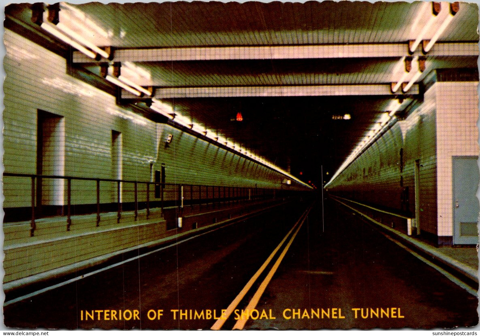 Virginia Norfolk Chesaoeake Bay Bridge-Tunnel Interior Of Thimble Shoal Tunnel - Norfolk