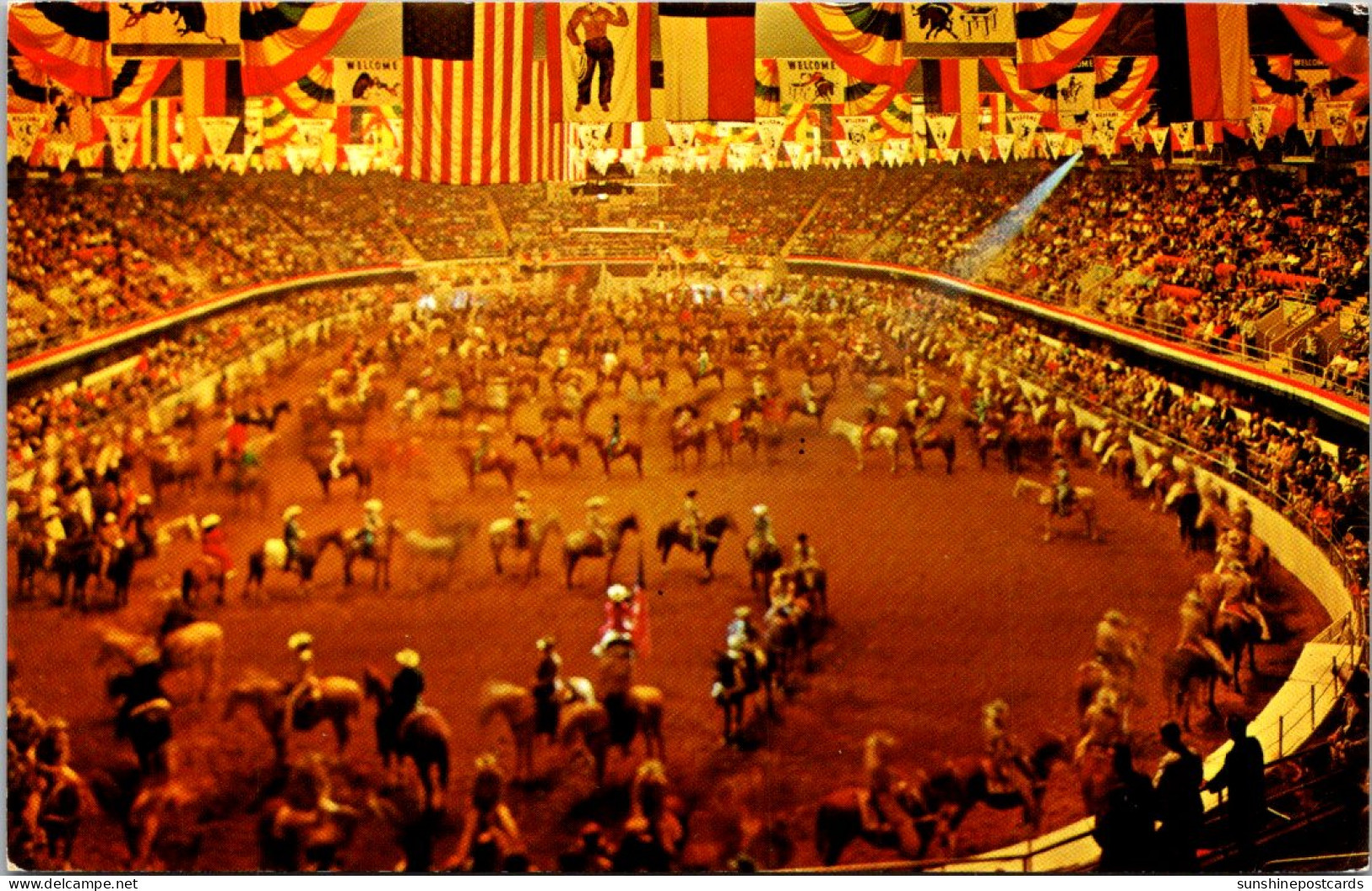 TExas Fort Worth Amon Carter Square Will Rogers Coliseum Annual Stock Show Rodeo "The Grand Entry" - Fort Worth