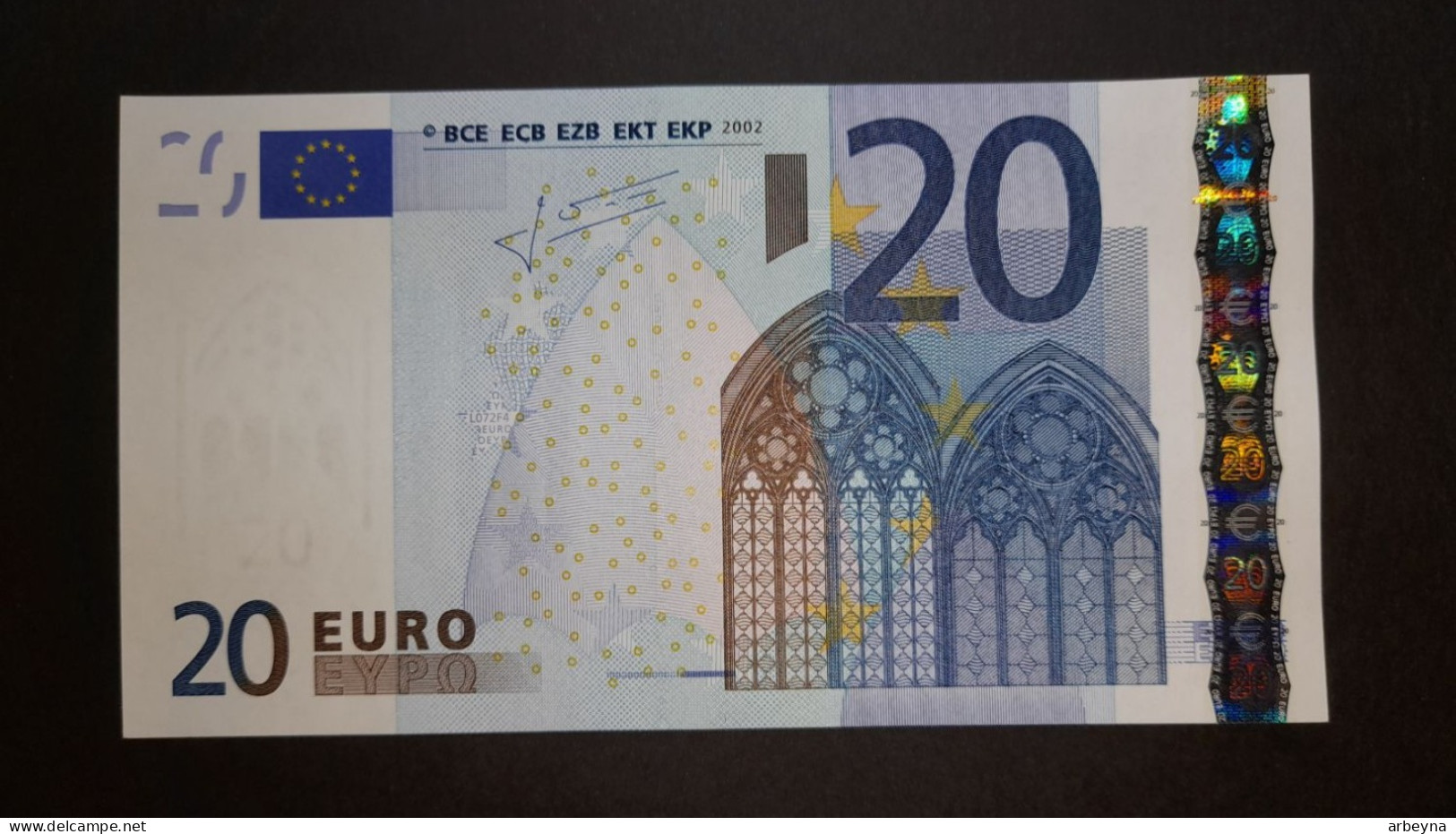 France 20U L072  UNC Trichet  Signature - 20 Euro