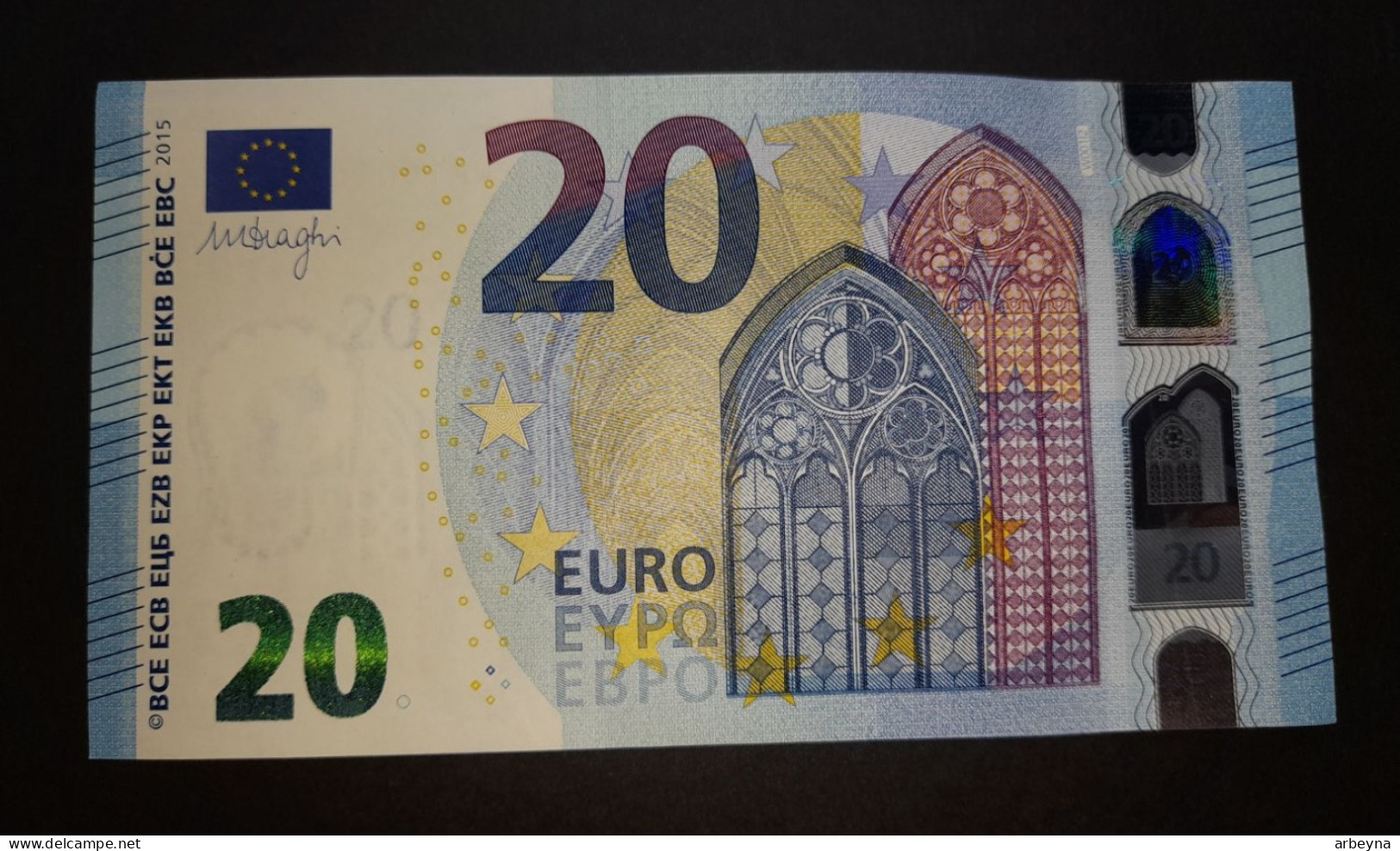 Germany 20WA W001 UNC Draghi  Signature - 20 Euro