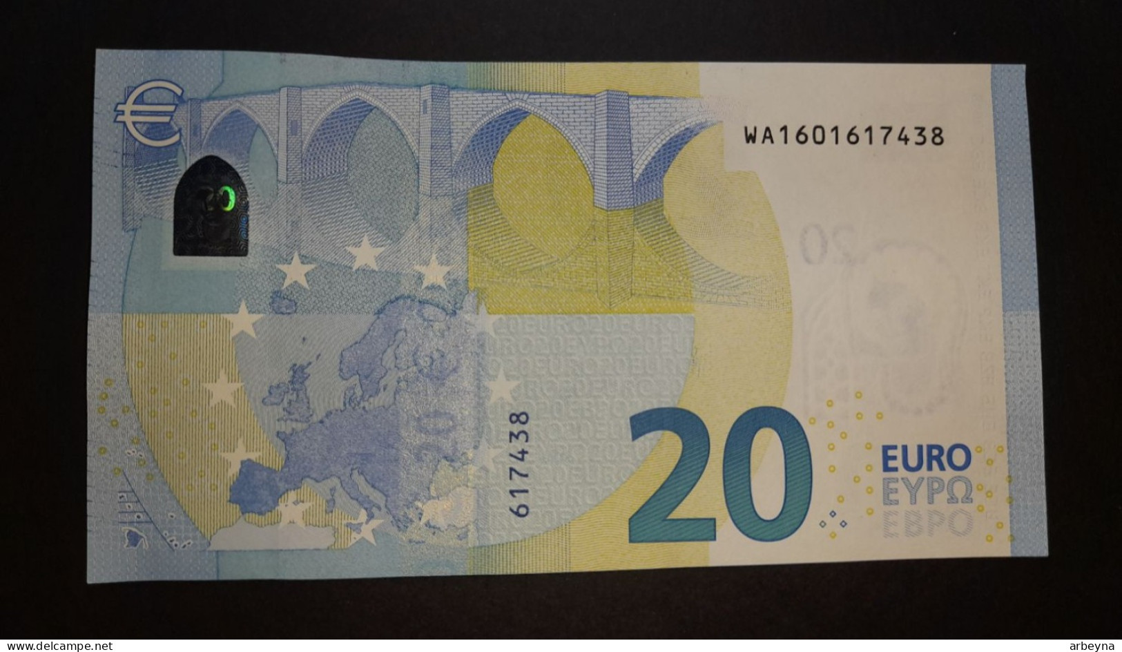 Germany 20WA W001 UNC Draghi  Signature - 20 Euro