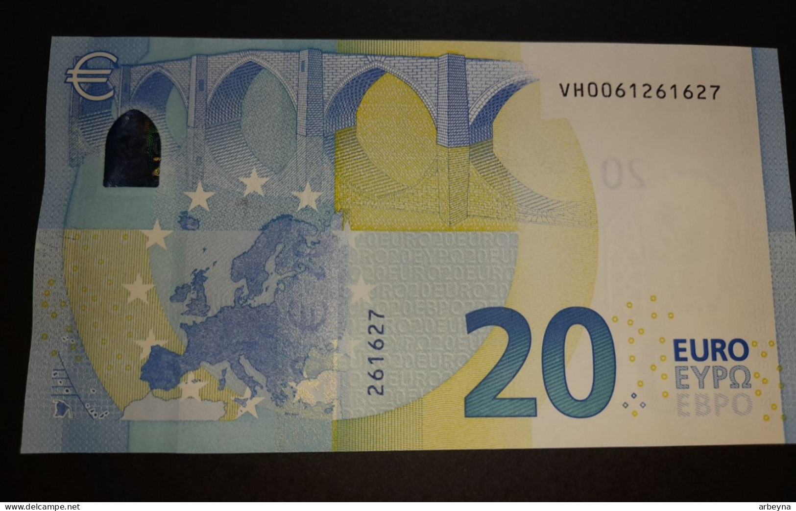 RARE - Spain 20VH V003 UNC  Draghi  Signature - 20 Euro