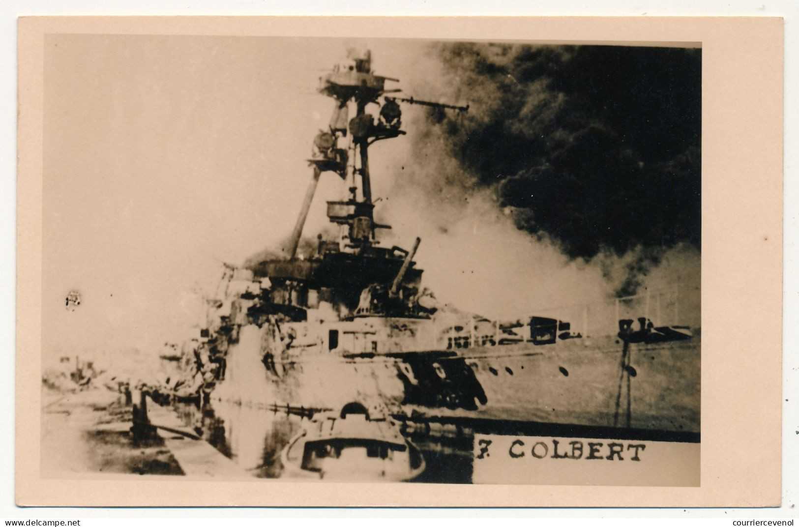 CPSM - TOULON - Sabordage De La Flotte - COLBERT - Warships
