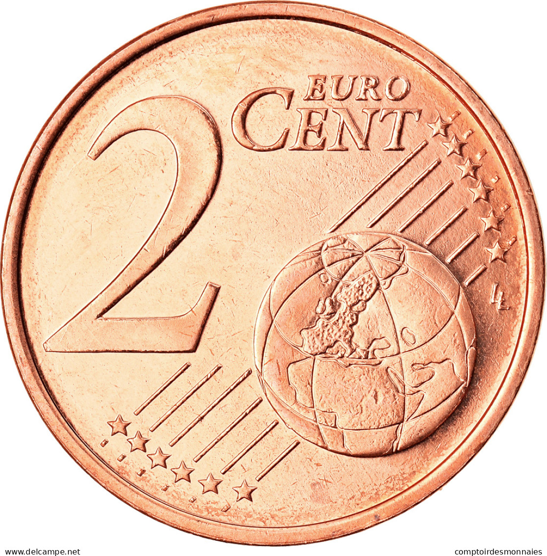 Chypre, 2 Euro Cent, 2008, SPL, Copper Plated Steel, KM:79 - Cipro