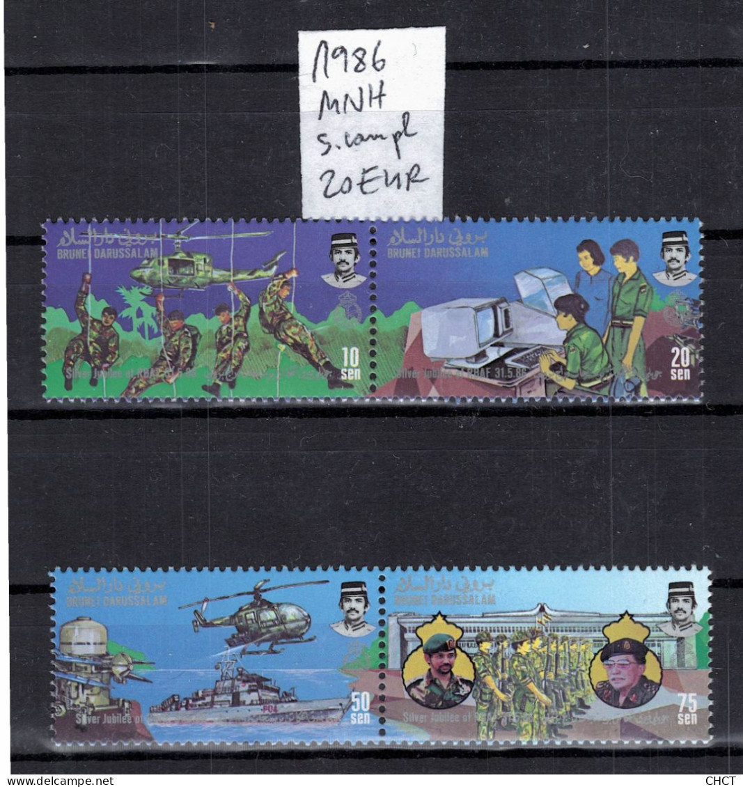 CHCT15 - Military, Complete Series, MNH Stamps, 1986, Brunei - Brunei (1984-...)