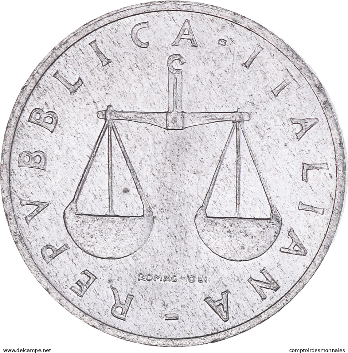 Monnaie, Italie, Lira, 1958, Rome, TB, Aluminium, KM:91 - 1 Lira
