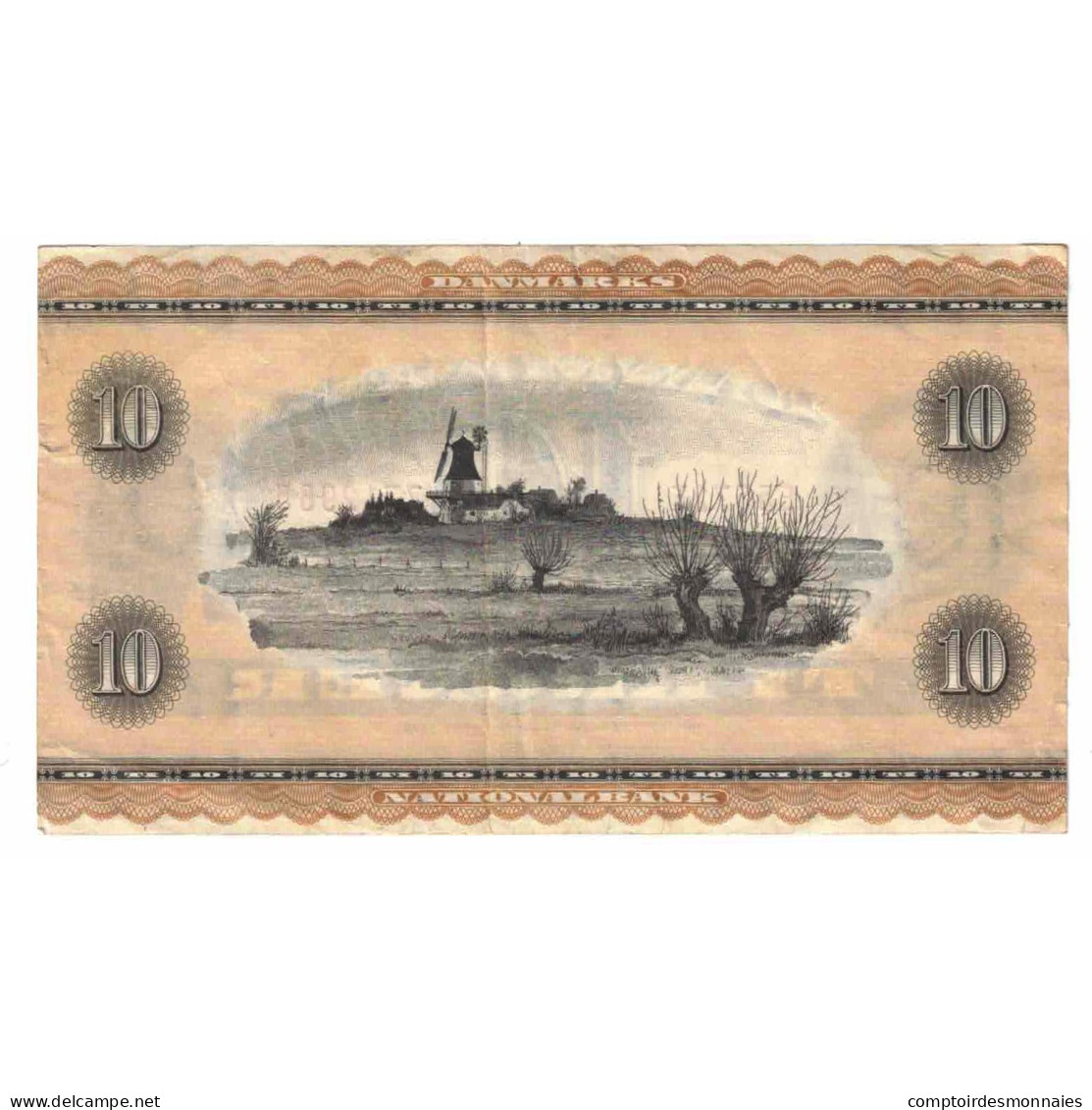 Billet, Danemark, 10 Kroner, 1936, 1936-04-07, KM:44p, SUP - Danemark