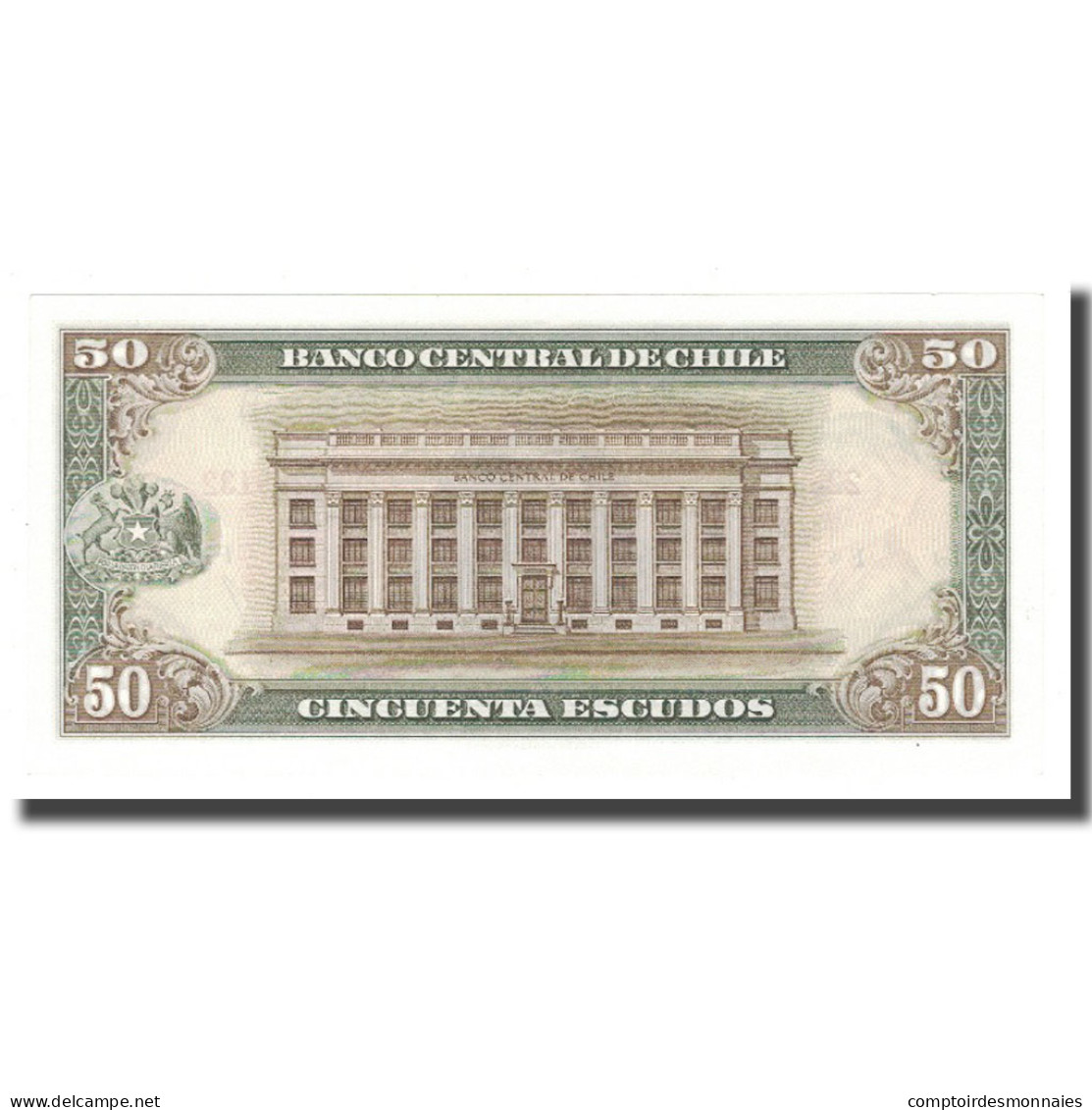 Billet, Chile, 50 Escudos, KM:140b, NEUF - Chile