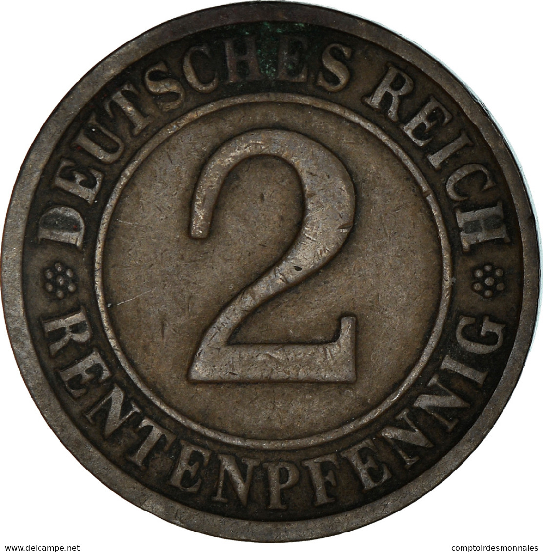 Monnaie, Allemagne, République De Weimar, 2 Rentenpfennig, 1923, Munich, TB+ - 2 Renten- & 2 Reichspfennig