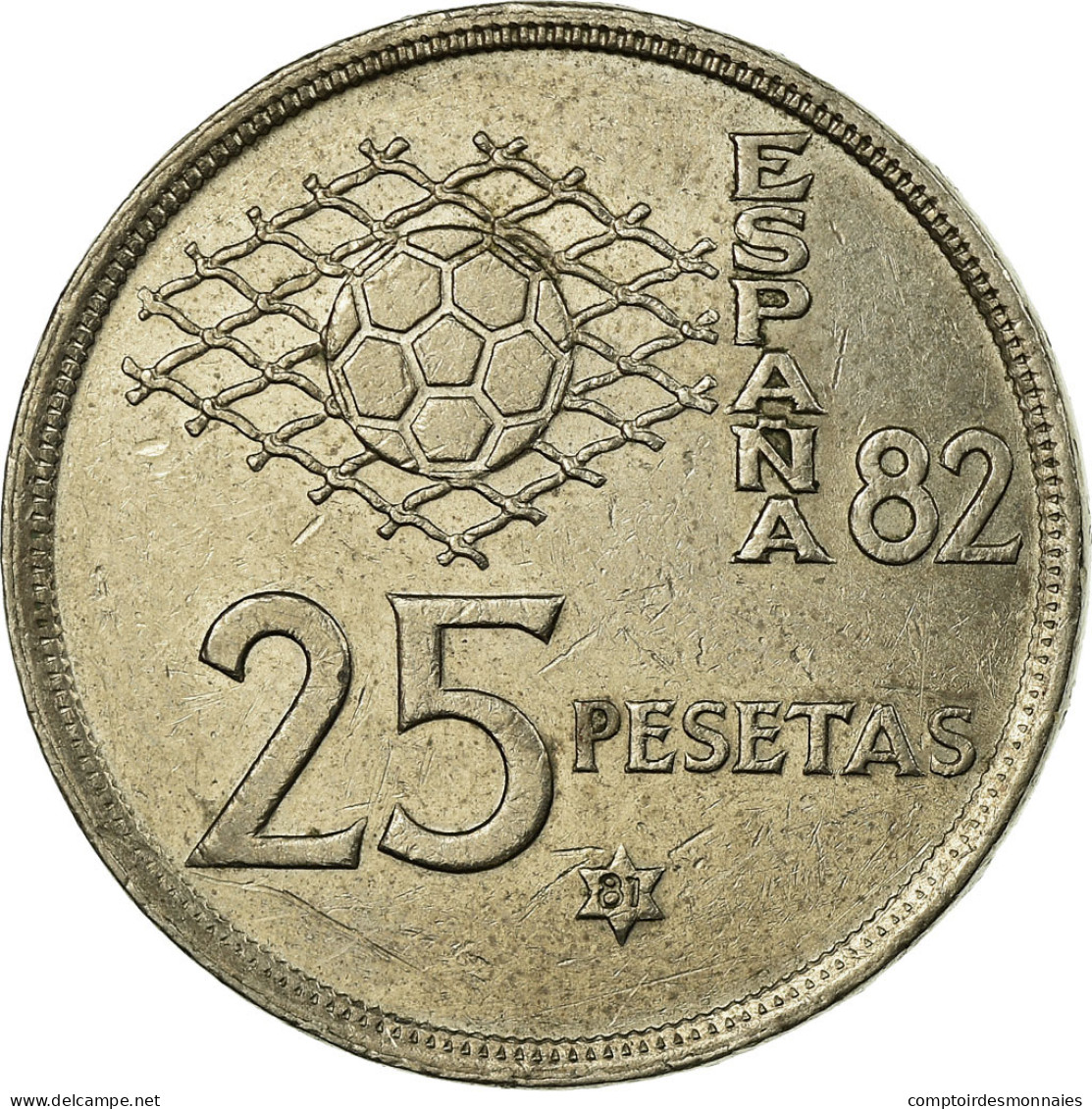 Monnaie, Espagne, Juan Carlos I, 25 Pesetas, 1981, TTB, Copper-nickel, KM:818 - 25 Peseta