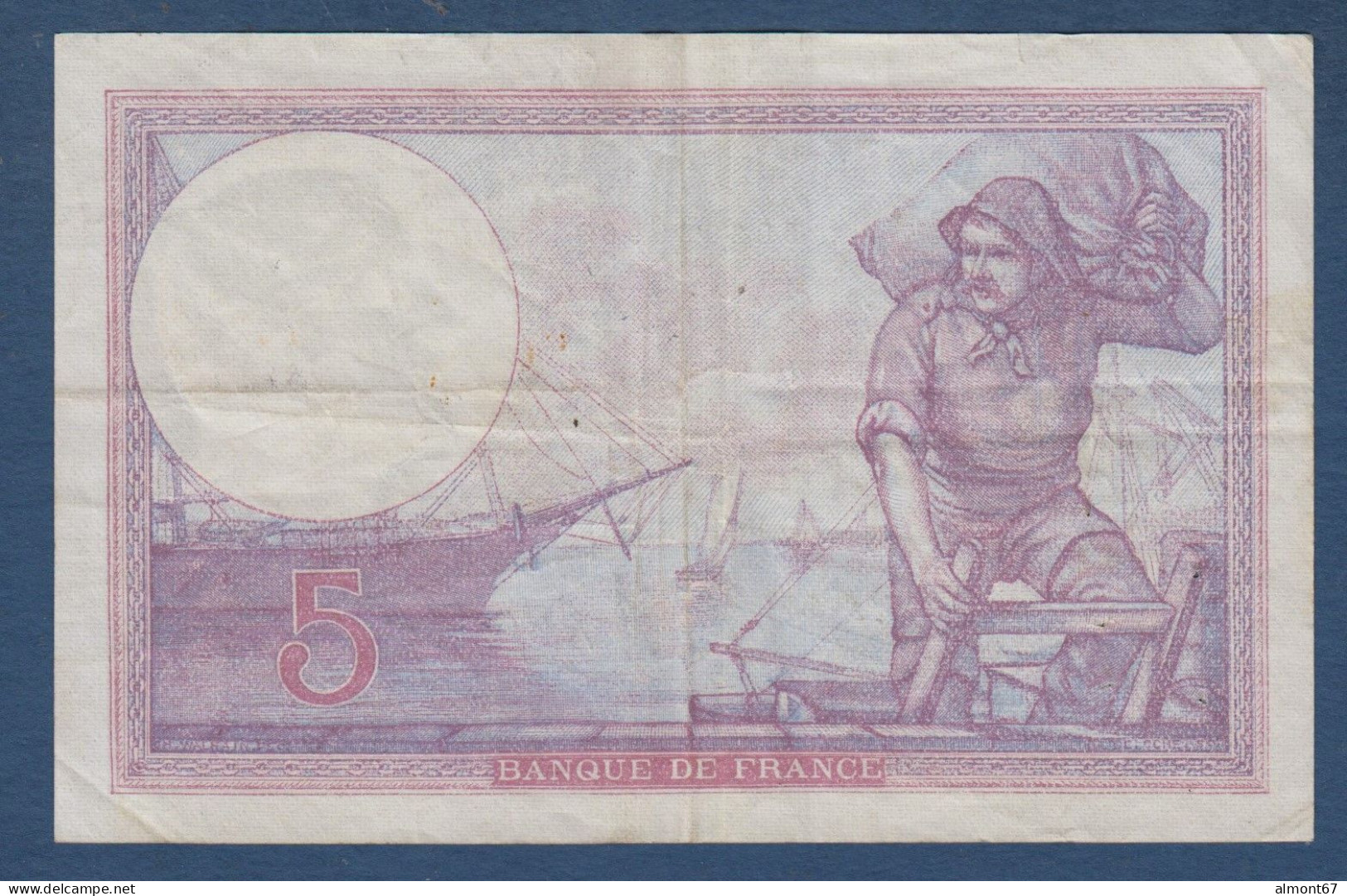 5 Francs  Violet   Du  15 - 10 - 1924 - 5 F 1917-1940 ''Violet''
