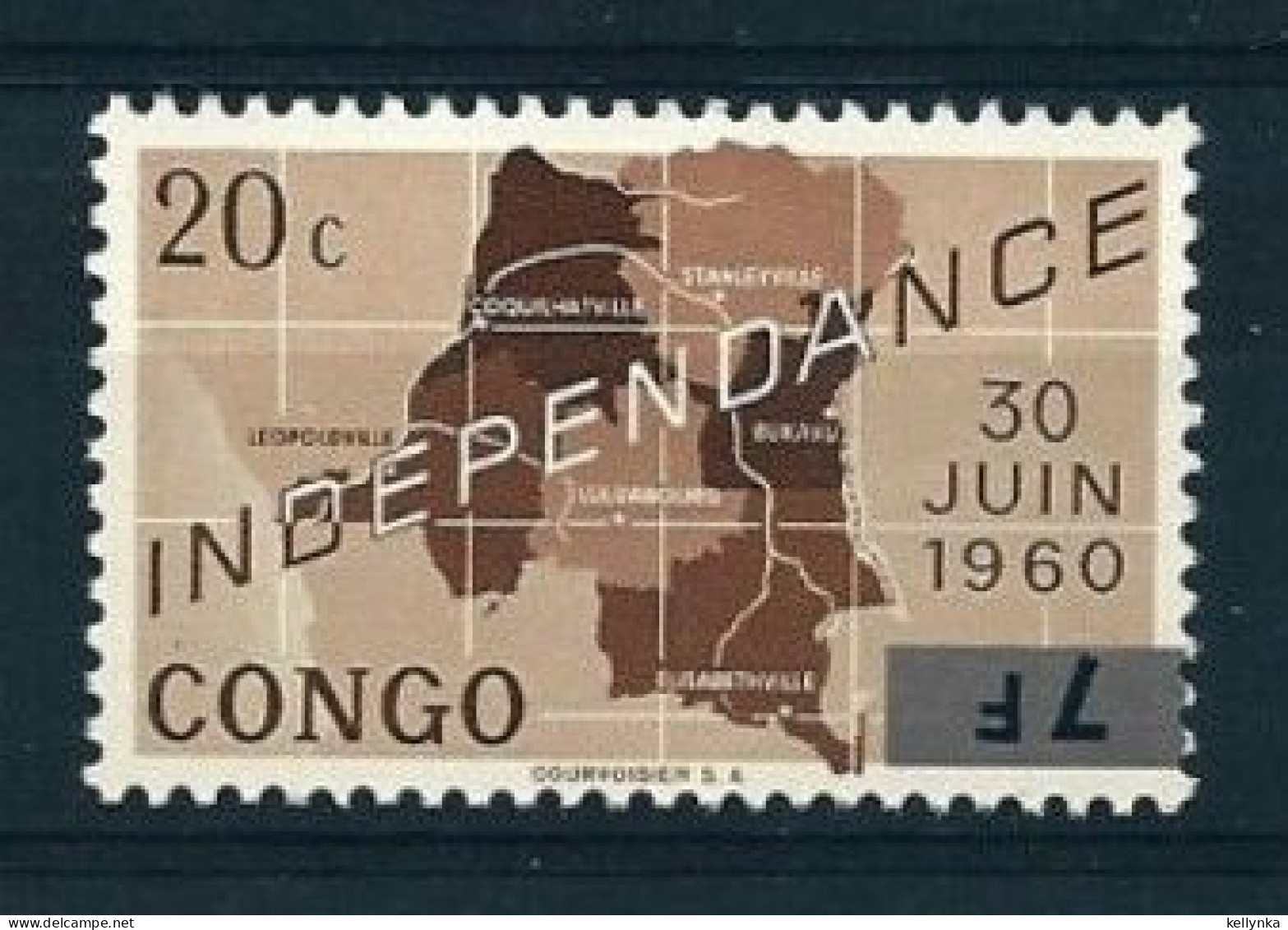 République Du Congo - 542 - Erreur - Surcharge Renversée - Récupération - 1964 - MNH - Andere & Zonder Classificatie