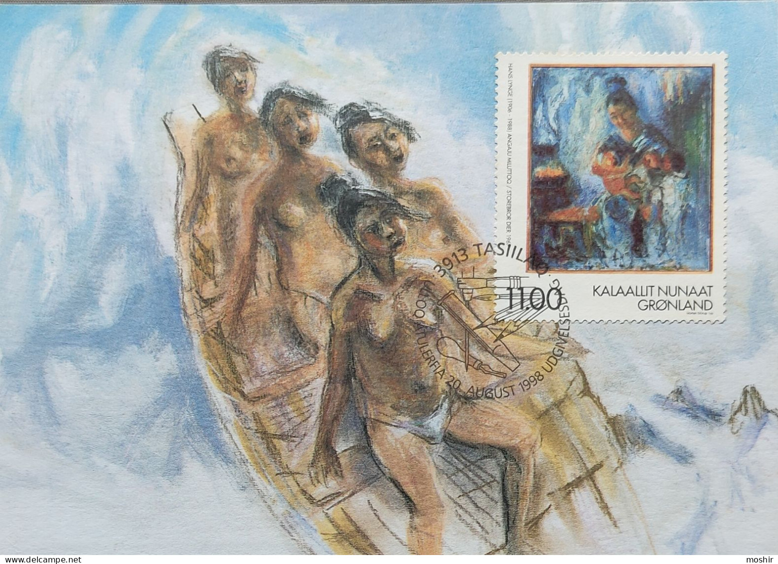 MAXIMUM CARD- NUDE - GREENLAND - 1998 - NUDES - Lettres & Documents