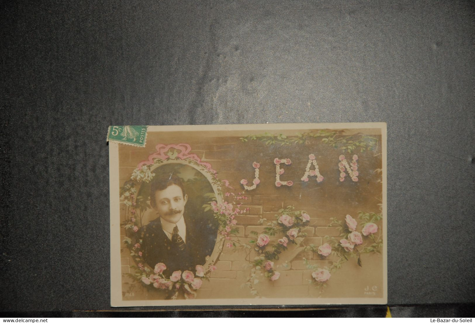 CP,  Homme à Moustache, Fête *** Prénom Jean - Hommes