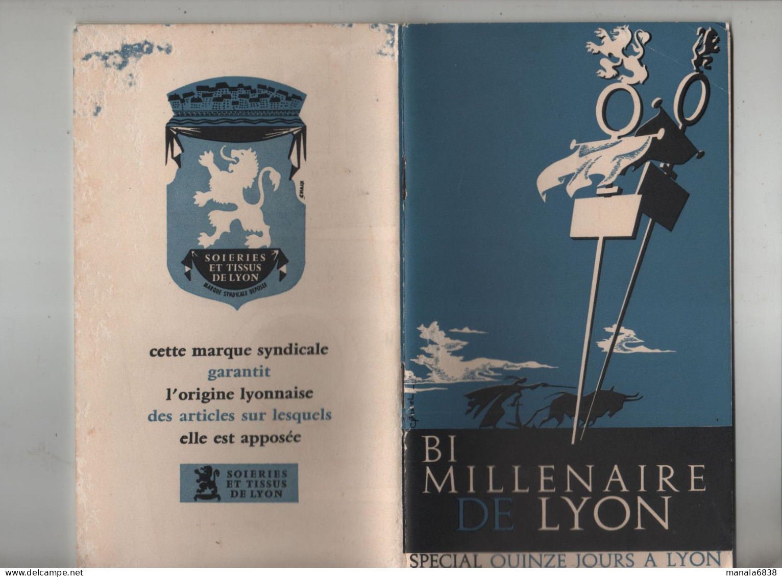 Bimillénaire De Lyon Spécial Quinze Jours Plan De Lugdunum Audin  1957 - Rhône-Alpes