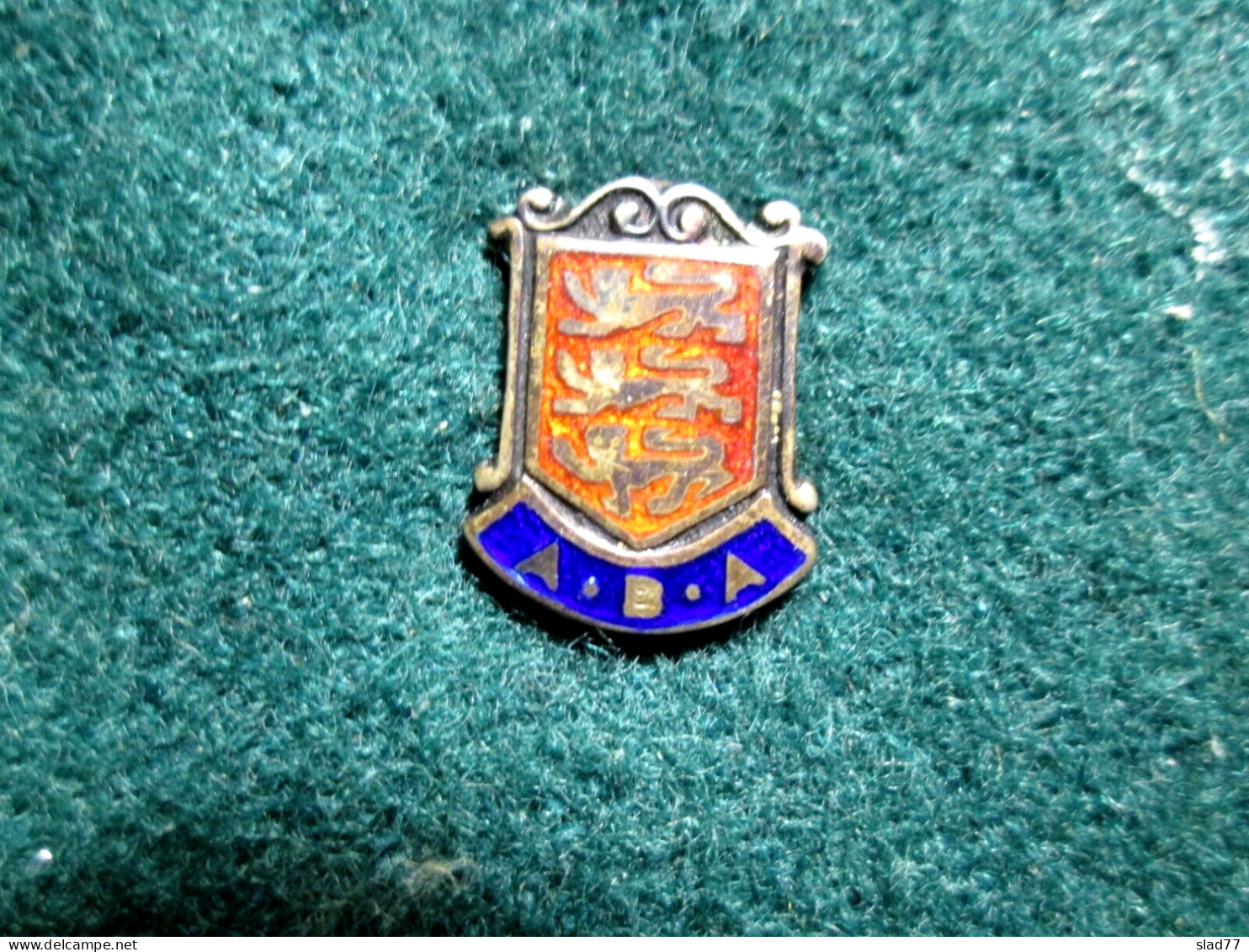 Amateur Boxing Association A.B.A. England Silver Enamel Badge - Boxe