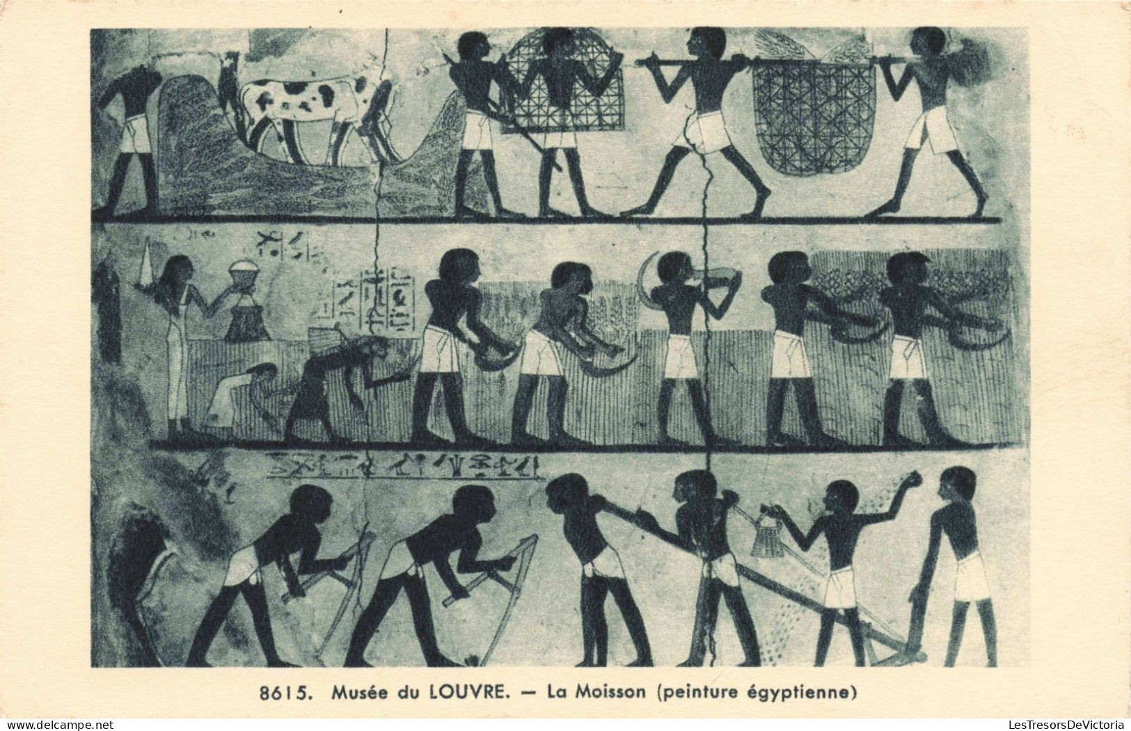 HISTOIRE - Musée Du Louvre - La Moisson (peinture égyptienne) - Carte Postale Ancienne - History