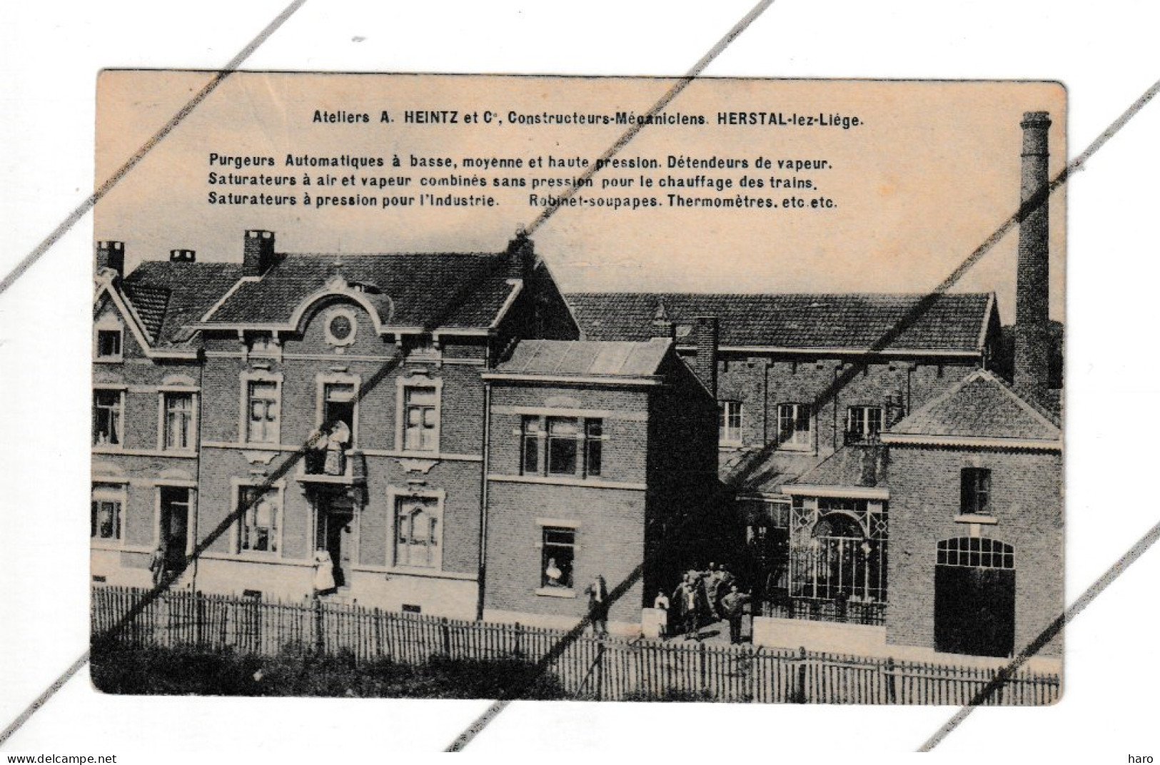 HERSTAL - Ateliers A. HEINTZ Et Cie - Constructeurs Mécaniciens , Chauffage, Vapeur,...  1908. ( B351) - Herstal