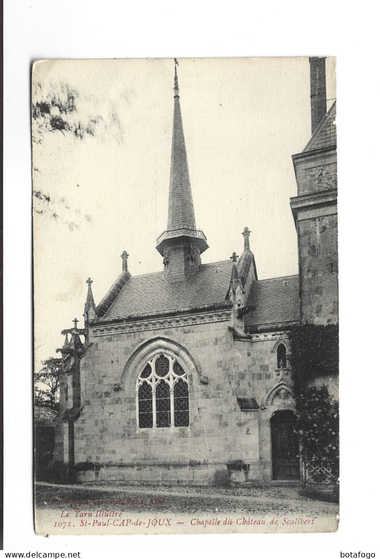 CPA DPT 81 ST PAUL CAP DE JOUX  CHAPELLE DU CHATEAU DE SCALIBERT - Saint Paul Cap De Joux