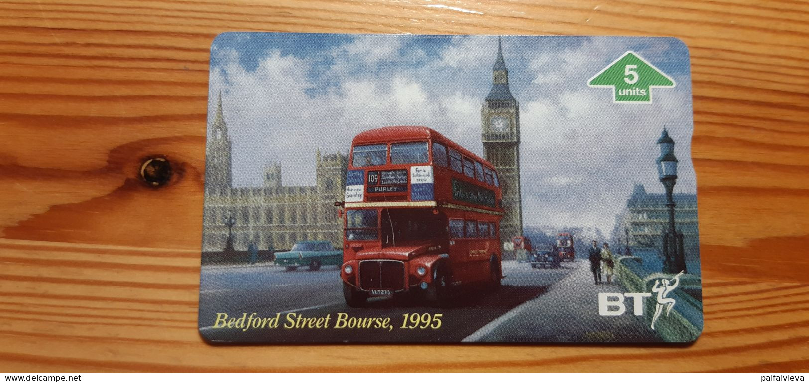 Phonecard United Kingdom, BT - Bedford Street Bourse, London, Bus - BT Advertising Issues