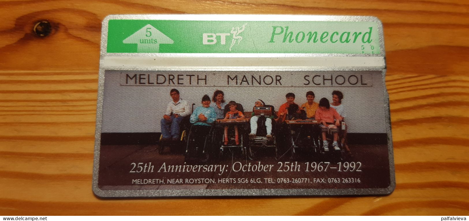 Phonecard United Kingdom, BT 229A - Meldreth Manor School 4.500 Ex - BT Werbezwecke