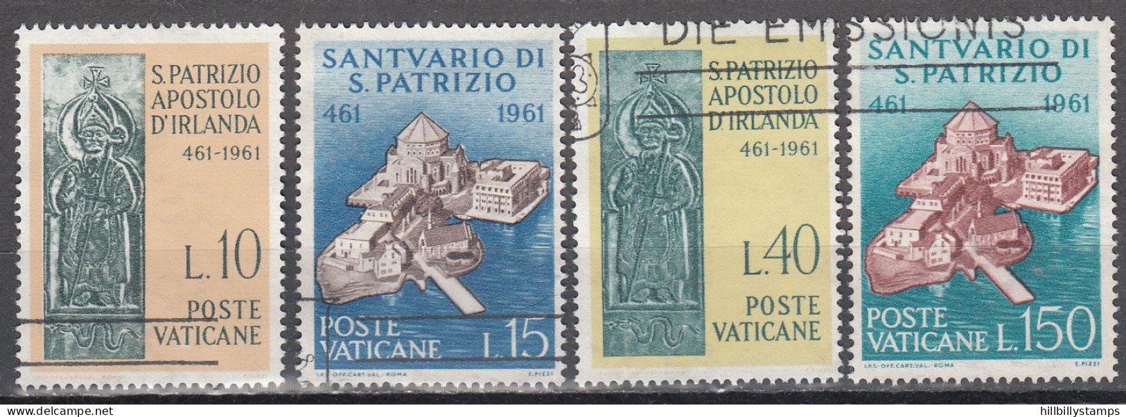 VATICAN   SCOTT NO 313-16    USED   YEAR  1961 - Used Stamps