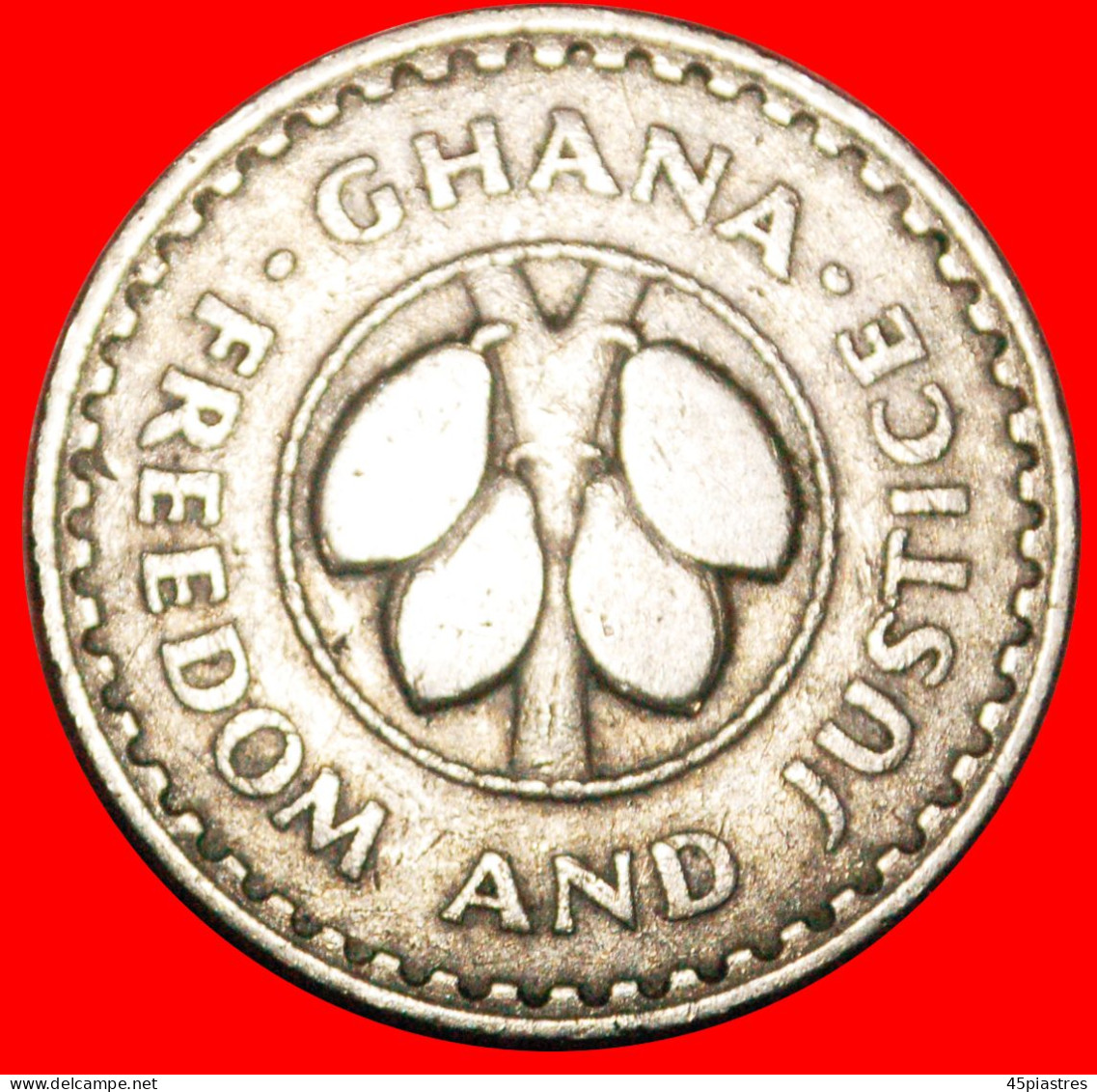 * GREAT BRITAN (1967-1979): GHANA  20 PESEWAS 1967 COCOA! · LOW START! · NO RESERVE! - Ghana