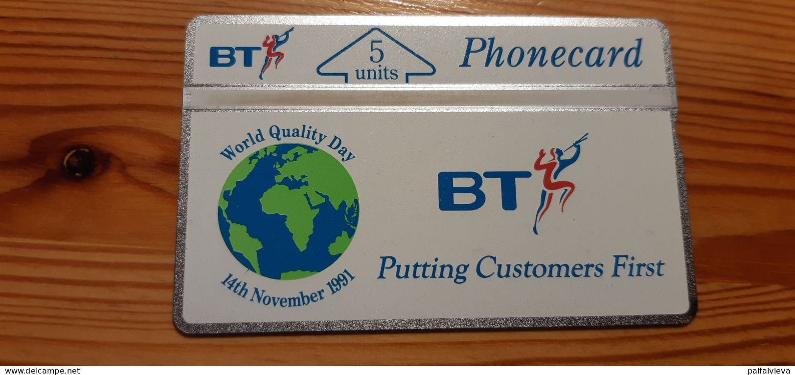 Phonecard United Kingdom, BT 131E - World Quality Day 3.100 Ex. - BT Emissions Publicitaires