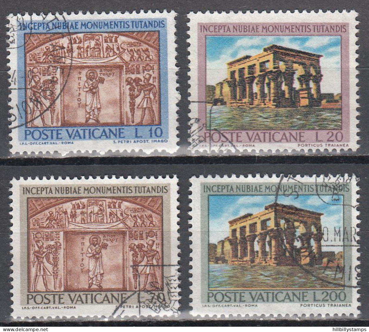 VATICAN   SCOTT NO 379-82  USED   YEAR  1964 - Used Stamps