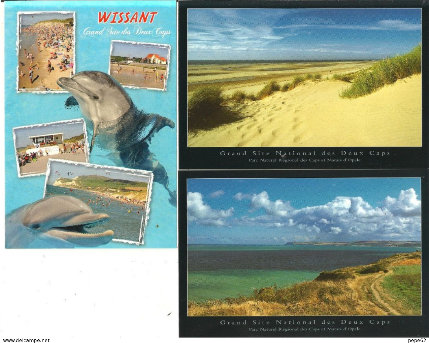 Wissant- Lot De 3 Cartes-baie De Wissant-dunes-village-cpm - Wissant