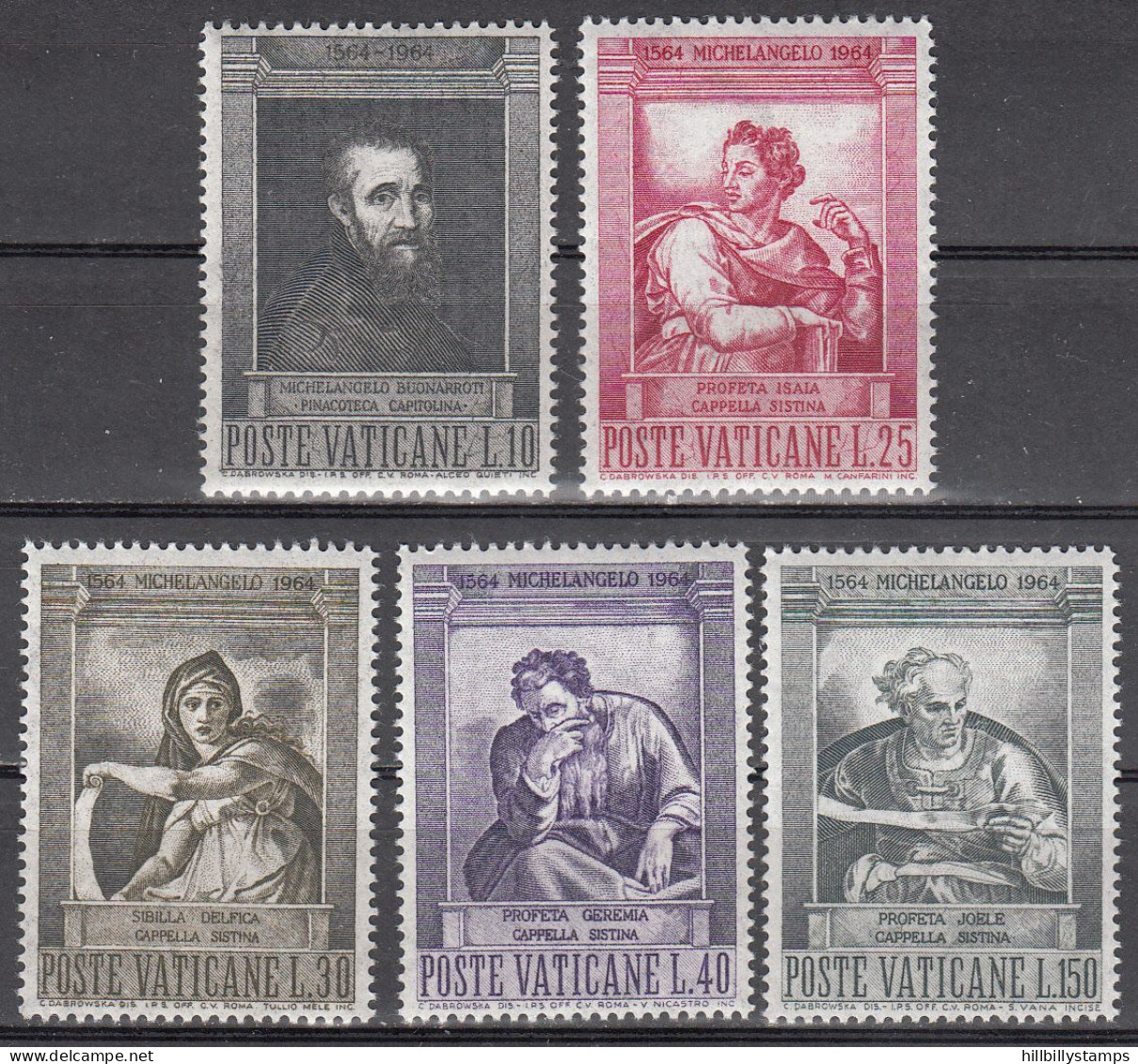 VATICAN   SCOTT NO 387-91  USED   YEAR  1964 - Gebraucht