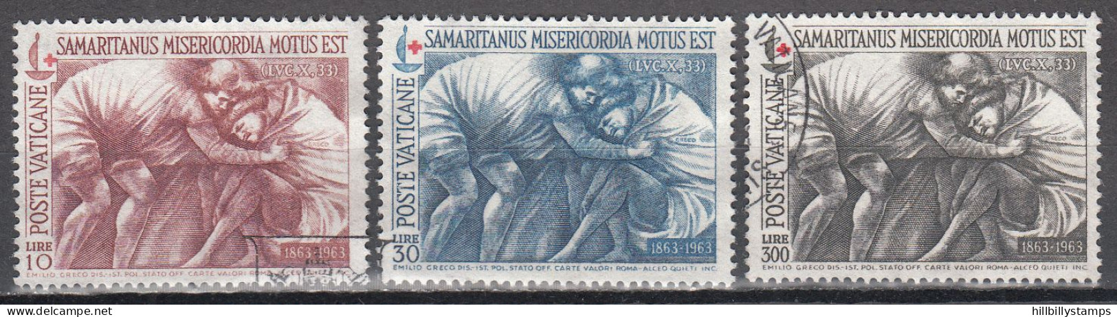 VATICAN   SCOTT NO 392-94  USED   YEAR  1964 - Oblitérés