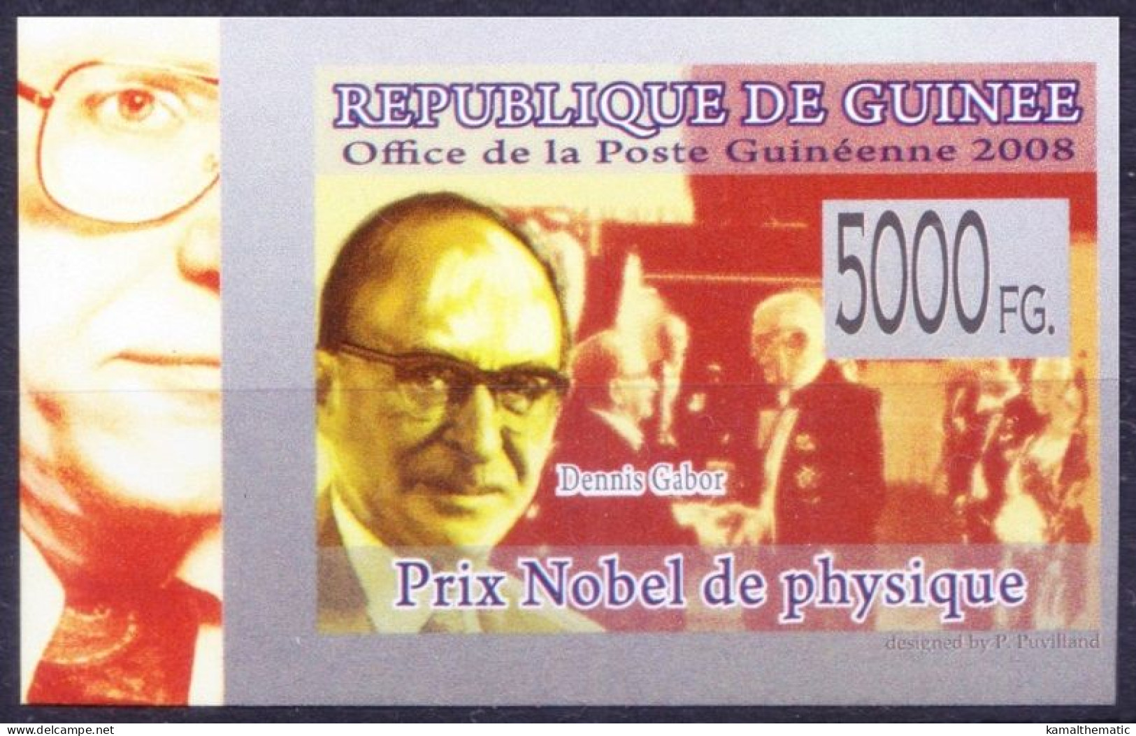 Guinea 2008 MNH Imperf, Nobel Physics, Dennis Gabor, Invented Holography - Prix Nobel