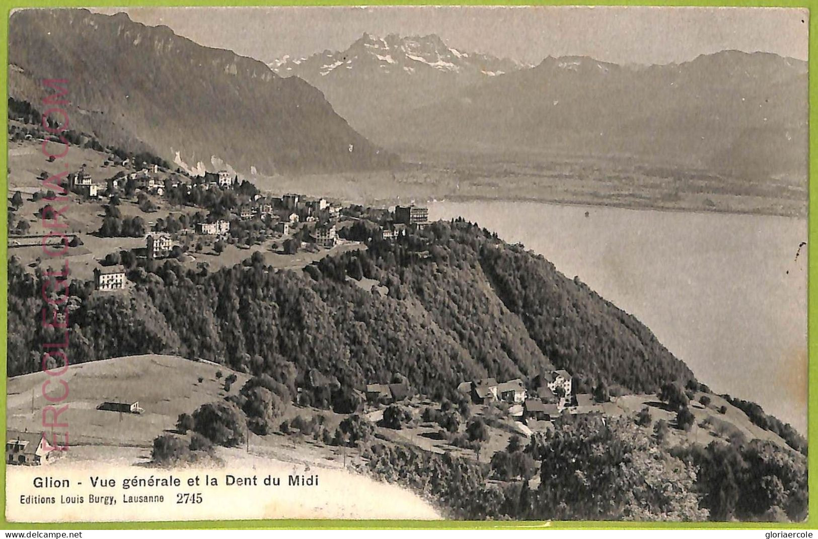 Ad4372 -  SWITZERLAND Schweitz - Ansichtskarten VINTAGE POSTCARD - Glion - 1909 - Ilanz/Glion